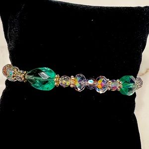 Handmade Sterling Silver and Crystal Bracelet